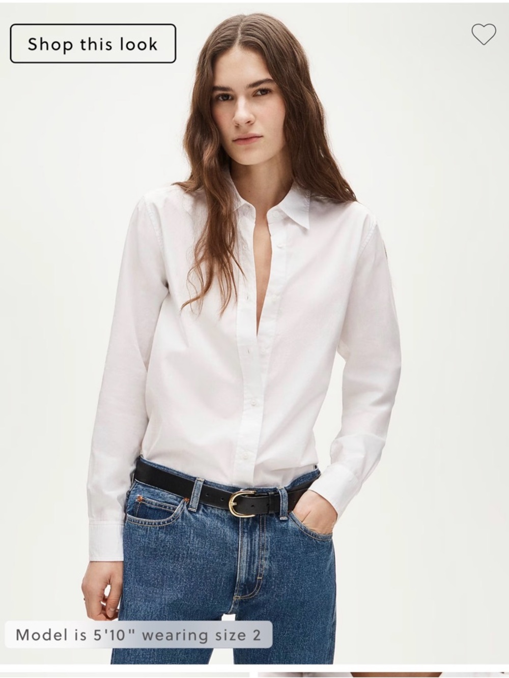 J Crew Jules Cotton Poplin Shirt